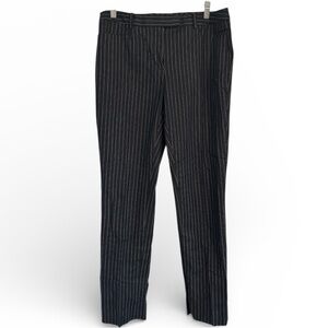 Tommy Hilfiger Women’s mid rise straight pinstripe pants Navy blue/white Size 8